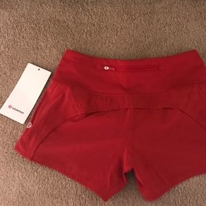 Lululemon red shorts